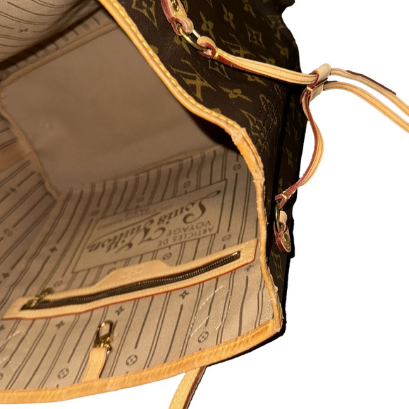 LOUIS VUITTON MONOGRAM NEVERFULL MM TOTE BAG - Picture 11 of 14
